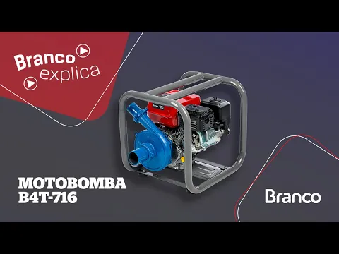 Bomba de Água Centrífuga Gasolina B4T-716 6,5CV Branco