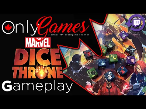 Marvel Dice Throne Gamplay - Loki & Black Widow VS Miles Morales Spider-man & Black Panther