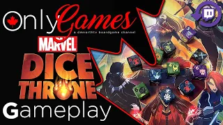 Marvel Dice Throne Gamplay - Loki & Black Widow VS Miles Morales Spider-man & Black Panther