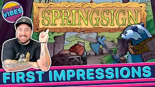 Springsign Board Game | First Impression Review