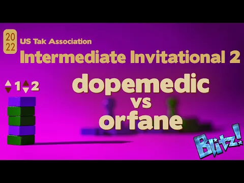 Live Commentary - 2nd 2022 Intermediate Tak Tournament BLITZ TIEBREAKER - dopemedic vs orfane