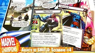 Marvel Champions Agents of SHIELD Scenario 4 - Solo Playthrough NICK FURY vs the THUNDERBOLTS
