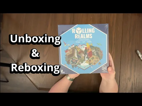Rolling Realms - Roll & Write Game Unboxing & Reboxing - What's in the Box?