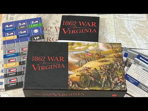 1862 War in Virginia (Worthington) - Unbox & Tribute to the Solitaire Travel Games Series (STG)