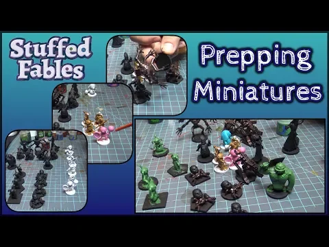 Prepping Stuffed Fables Miniatures