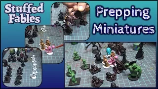 Prepping Stuffed Fables Miniatures