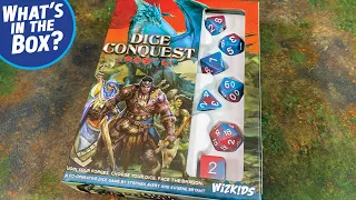 DICE CONQUEST Unboxing - A Cooperative Dice Game published by WIZKIDS