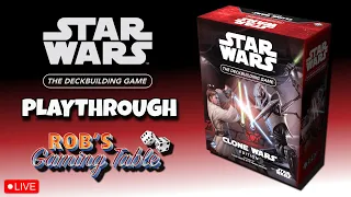 Star Wars: The Deckbuilding Game - Clone Wars Edition Playthrough