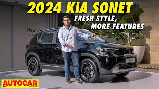 2024 Kia Sonet facelift - Kia SUV now with ADAS | First Look | @autocarindia1