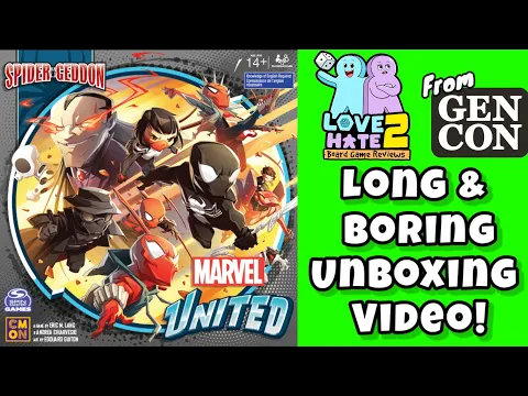 Long and Boring Unboxing of Marvel United: Spider-Geddon #boardgames Love 2 Hate