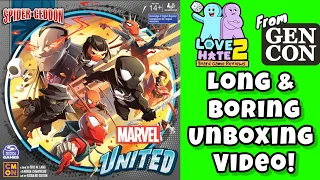 Long and Boring Unboxing of Marvel United: Spider-Geddon #boardgames Love 2 Hate
