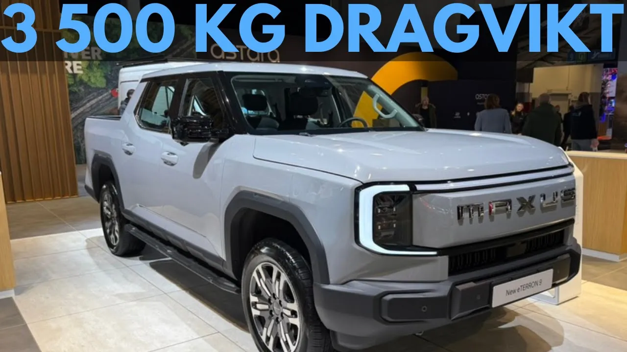 Maxus eTERRON 9 - 5,5m pickup med AWD | Brussels Motor Show