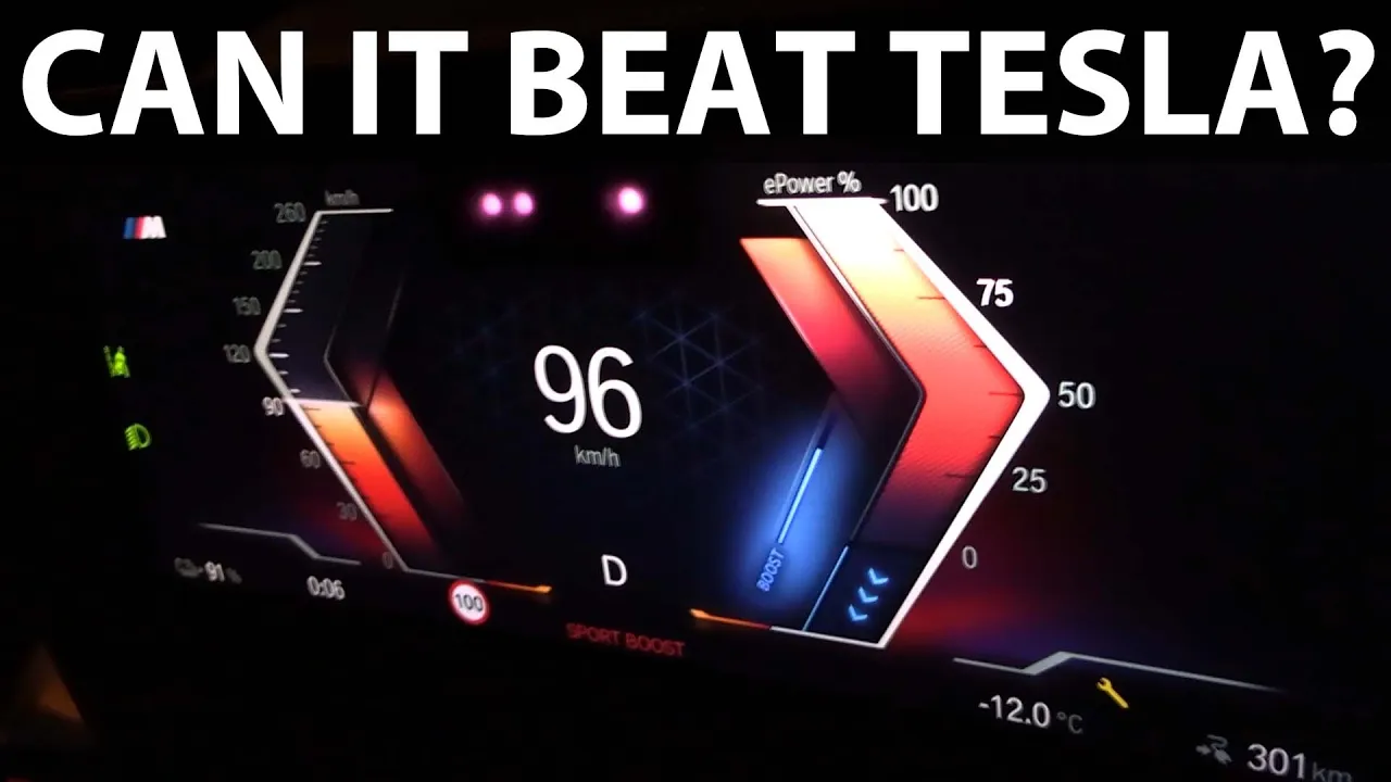 BMW i4 M50 acceleration and noise test