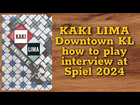 Kaki Lima: Downtown KL: How to play interview at Spiel 2024