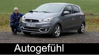 Mitsubishi Space Star/Mirage Facelift FULL REVIEW test driven 2017 - Autogefühl