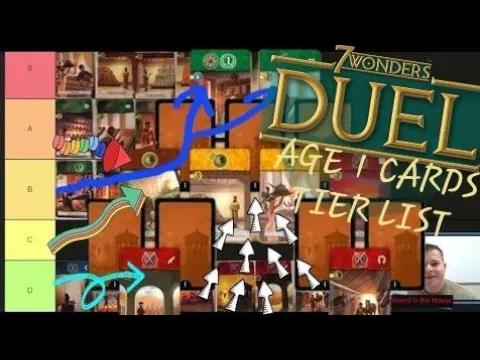 2023 Age 1 Card Tier List | 7 Wonders Duel Board Game