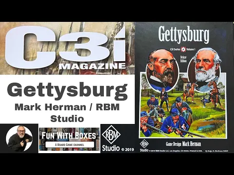 Gettysburg Board Game | C3i Series Volume 1 | Overview & Unboxing | RBM Studio | Wargame Mark Herman