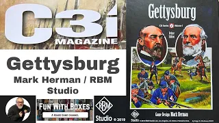 Gettysburg Board Game | C3i Series Volume 1 | Overview & Unboxing | RBM Studio | Wargame Mark Herman