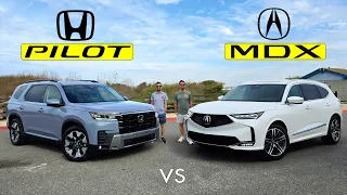 WORTH THE EXTRA MONEY?? -- 2026 Acura MDX vs. 2026 Honda Pilot: Comparison