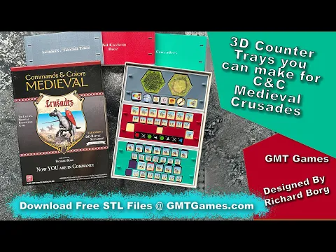 GMT Games: CC Medieval Crusades - Organize it with these block trays - Free!
