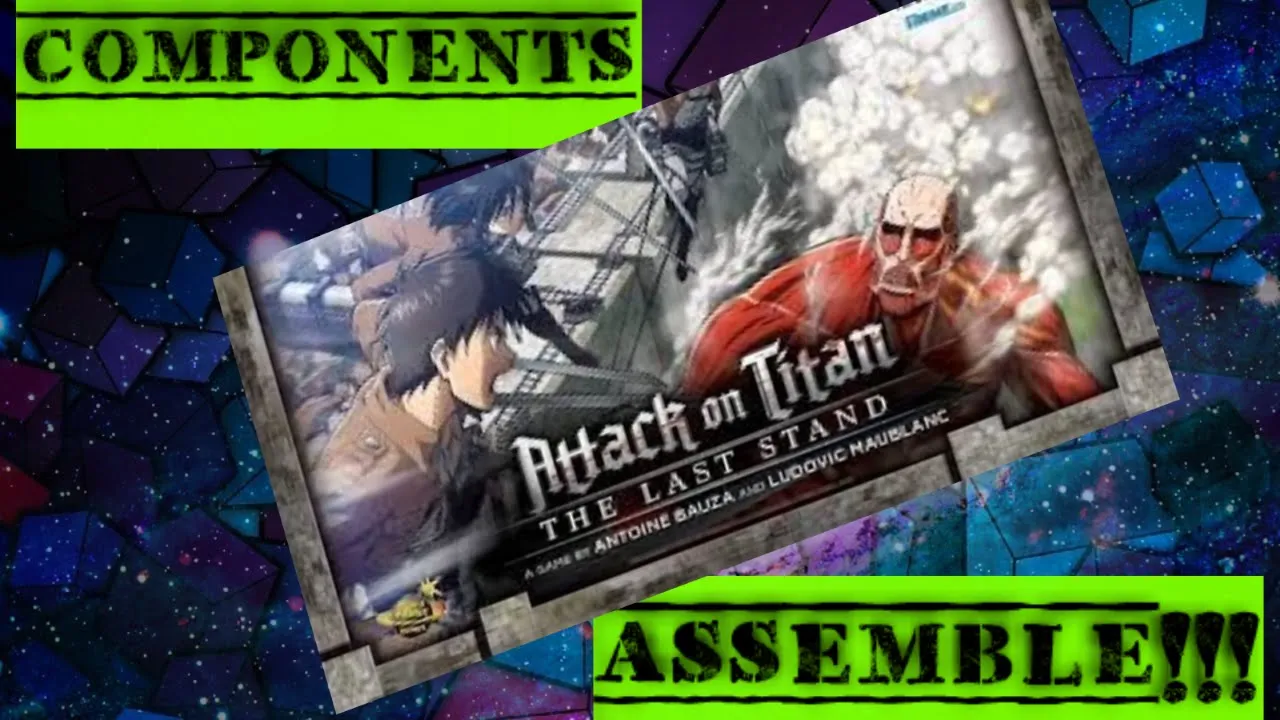 Assembling game components for Attack On Titan!
