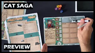 Cat Saga Preview RPG Adventure Board Game