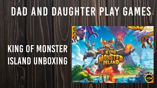 King of Monster Island Unboxing - Dad and Daughter Play Games