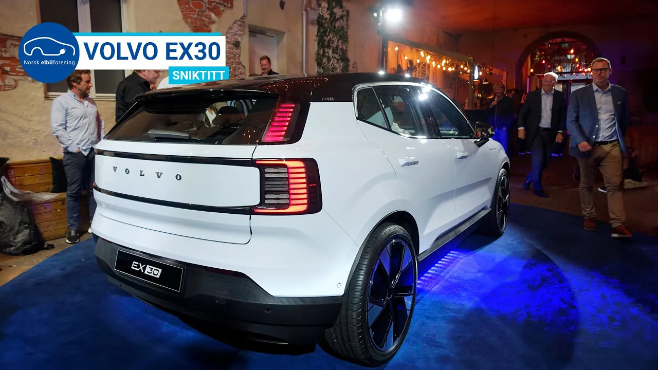 Sniktitt på den nye Volvo EX30: Kompakt SUV med en utrolig startpris