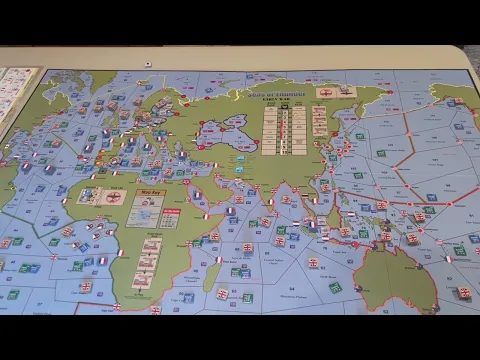 Seas of Thunder : board set up first turn and Med battle.