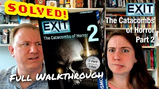 Solved! Exit the Game: The Catacombs of Horror Part 2: walkthrough & solution - Dr Gareth and Laura