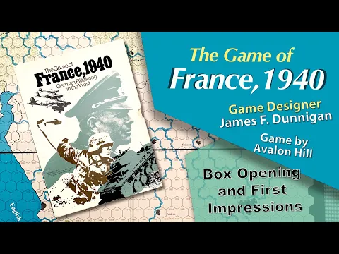 Avalon Hill:  The Game of France, 1940 - A Look Inside the Box