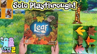 Solo Playthrough of Leaf: Deluxe Edition!