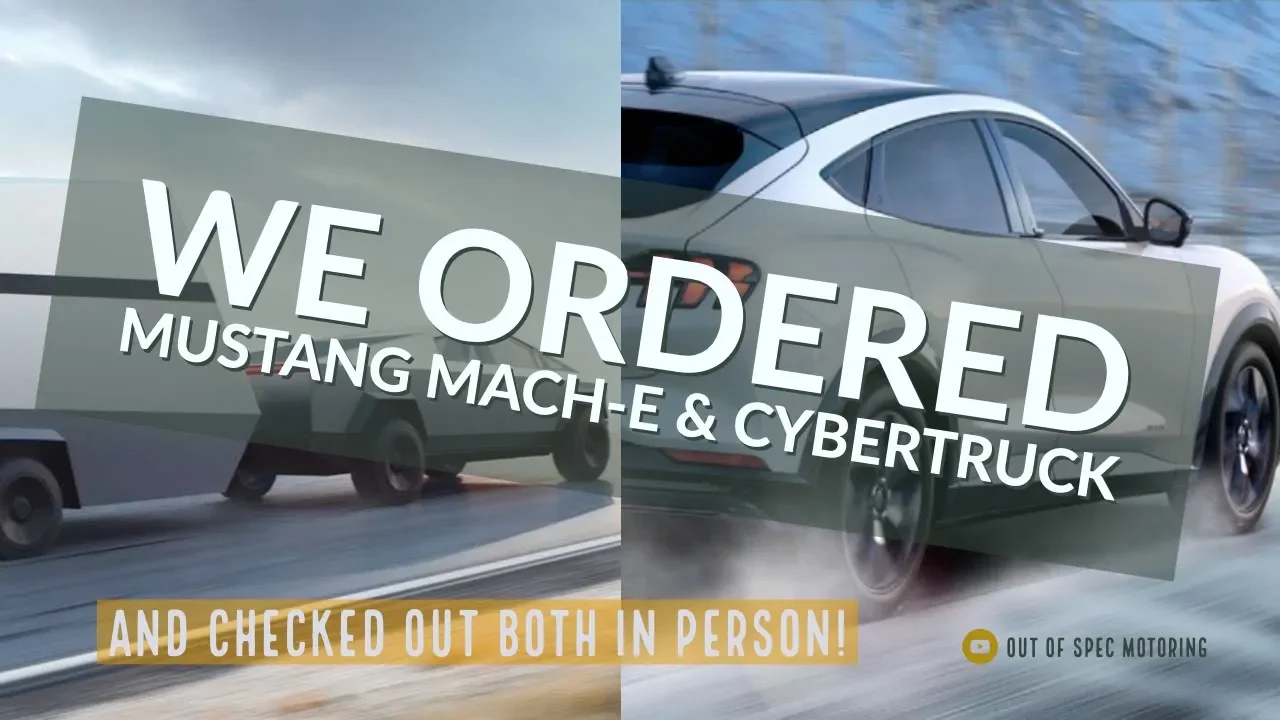 Seeing Mach-E and Cybertruck up close! Ordered both...