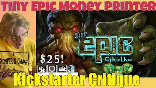 Tiny Epic Cthulhu- Kickstarter Critique Review