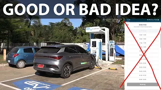 How booking system for chargers works