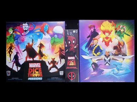 Marvel Dice Throne: X-Men, Missions, and Deadpool Kickstarter Unboxing | DaniCha