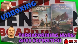 Meeple Mentor Unboxes Terraforming Mars: Ares Expedition and Expansions