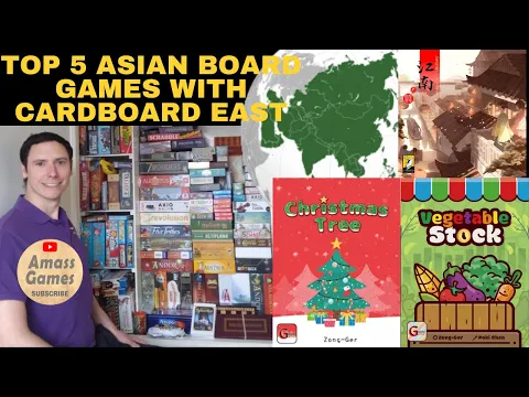 Top 5 Asian board games designers publishers play and review board game AmassGames Cardboard East
