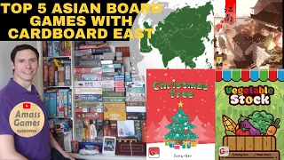 Top 5 Asian board games designers publishers play and review board game AmassGames Cardboard East