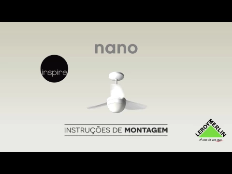 Ventilador de Teto com Controle Remoto 3 pás Cristal Nano Inspire 220V