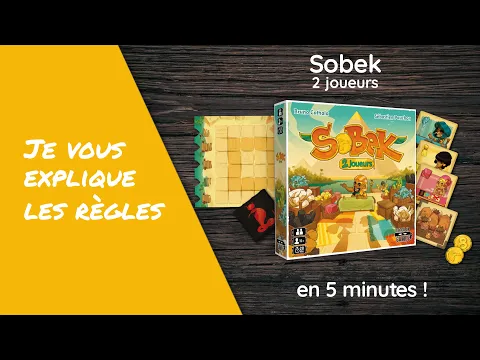 Je vous explique les règles du jeu SOBEK - 2 JOUEURS en moins de 5 minutes!
