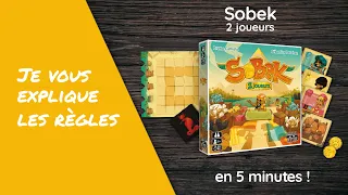 Je vous explique les règles du jeu SOBEK - 2 JOUEURS en moins de 5 minutes!