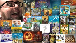 Josh Yaks about a record-breaking 37+ games! Board games acquired and played in July 2023
