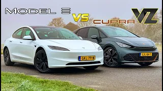 2026 TESLA MODEL 3 vs CUPRA BORN VZ // REVIEW on AUTOBAHN