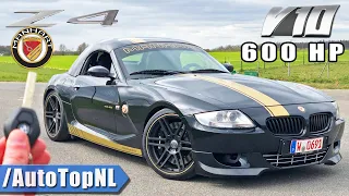 V10 POWERED BMW Z4 E85 600HP MANHART REVIEW on AUTOBAHN by AutoTopNL