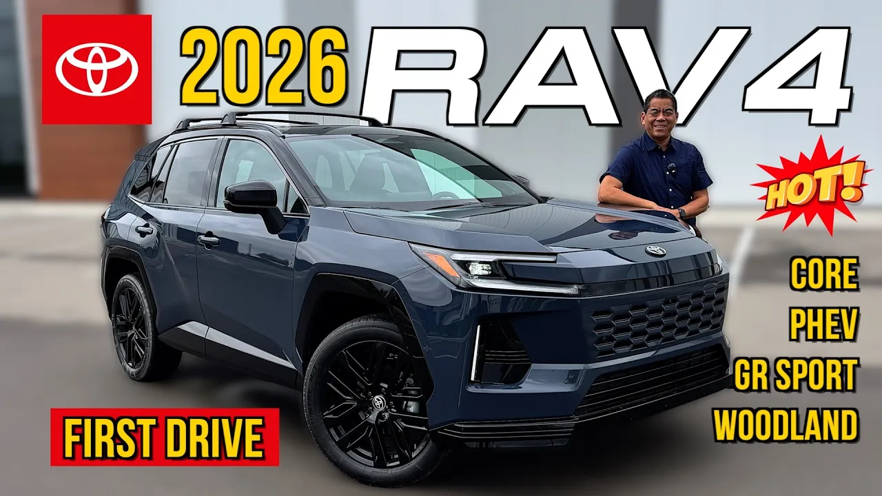FIRST DRIVE  2026 Toyota RAV4 Hybrid | 5th Gen Redesign + 320 HP PHEV Details!