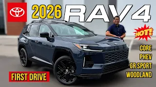 FIRST DRIVE  2026 Toyota RAV4 Hybrid | 5th Gen Redesign + 320 HP PHEV Details!
