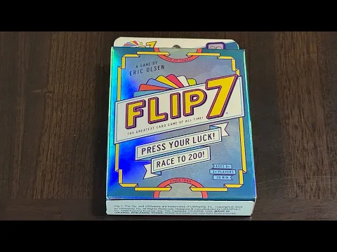 Flip 7 (USAopoly) - Unbox & introduction