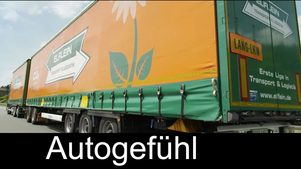 Daimler Mercedes Truck Long Combination Vehicle Gigaliner field test Lang-Lkw Feldversuch