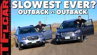 Old vs New Drag Race! You Won’t Believe How Slow the Subaru Outback is From 0-60 MPH